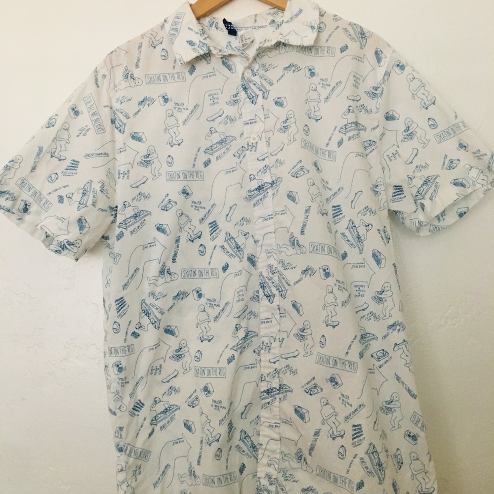 DJ Skater Button up shirt ~Divided